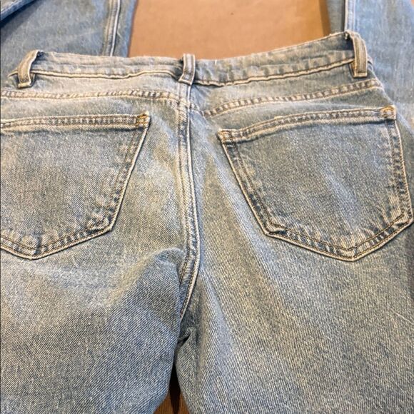 Mango Light Blue Denim Jeans Fiona flare size 4 - Picture 8 of 8